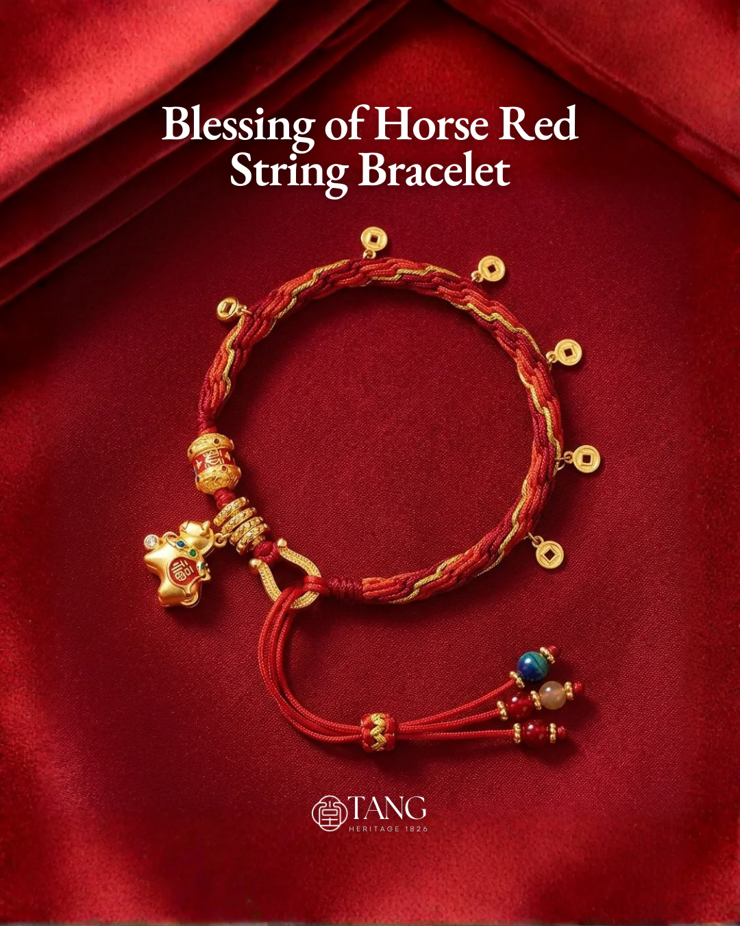 Blessing of Horse Red String Bracelet - Image 3