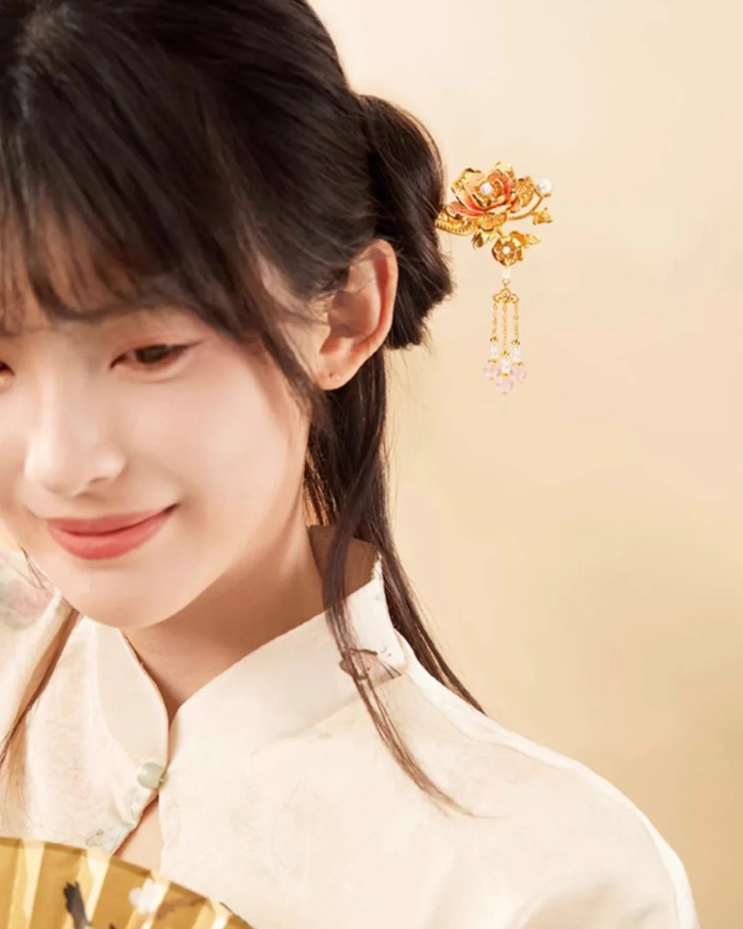 Crown of Peonies Hairpin - Image 6