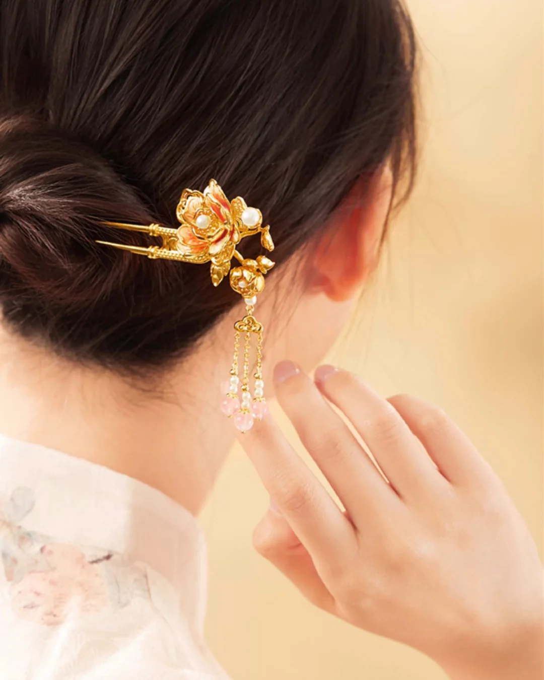 Crown of Peonies Hairpin - Image 7