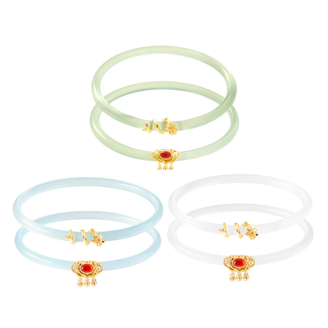 Imperial Ruyi Jade Duo Bangles - Image 26