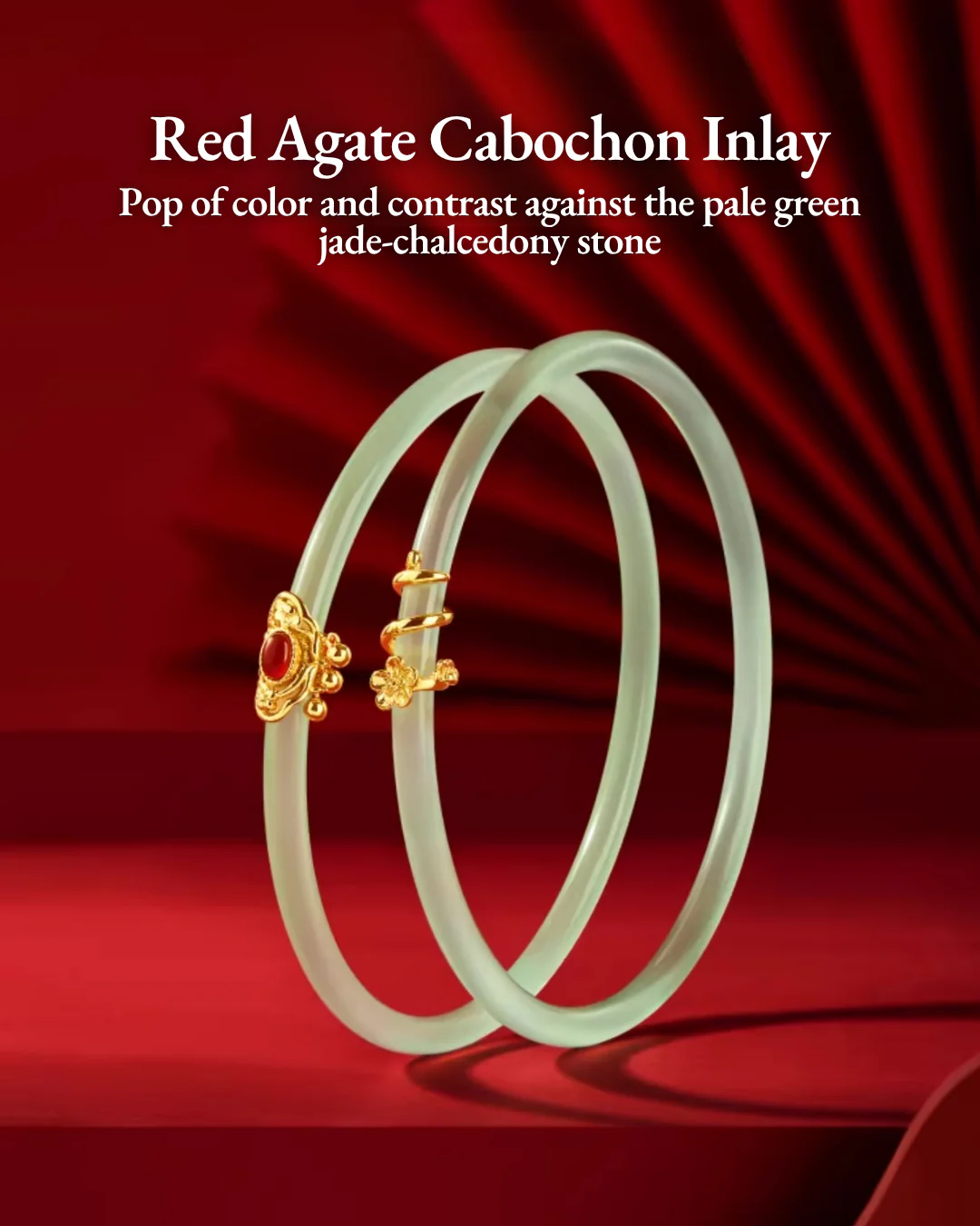 Imperial Ruyi Jade Duo Bangles - Image 3