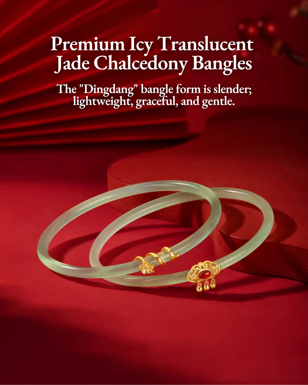 Imperial Ruyi Jade Duo Bangles - Image 5