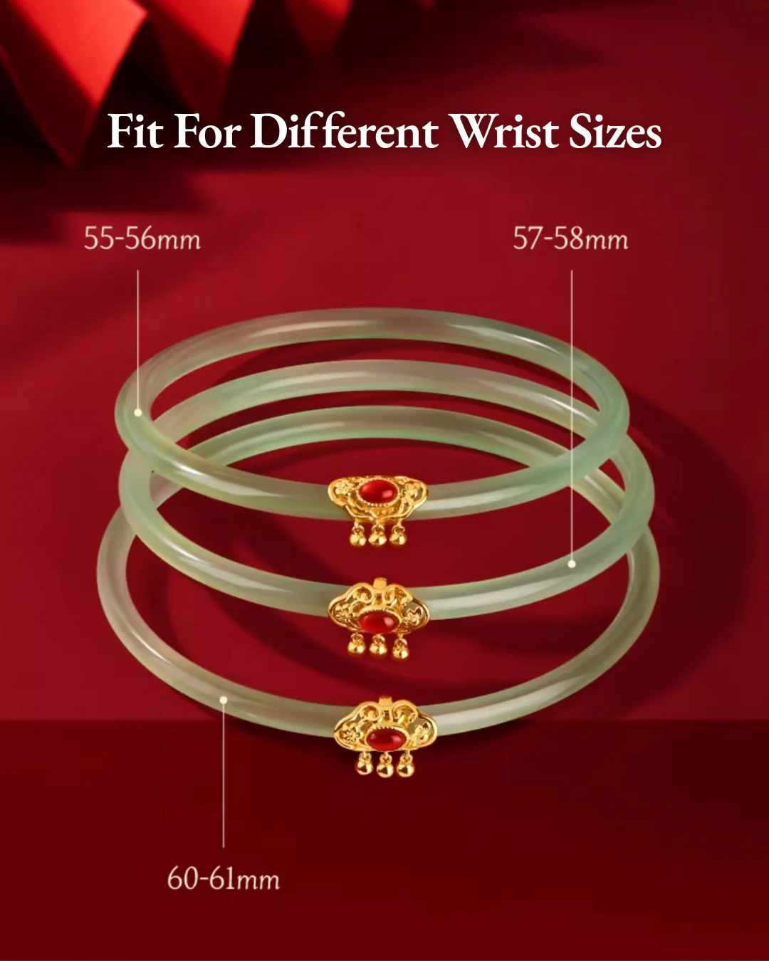 Imperial Ruyi Jade Duo Bangles - Image 6