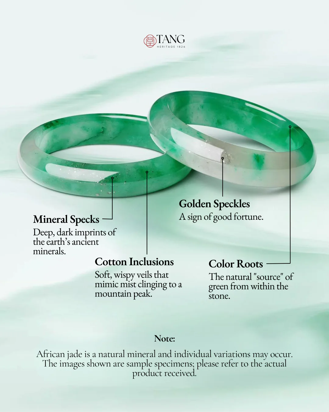 Mountain Mist African Jade Bangle - Image 5