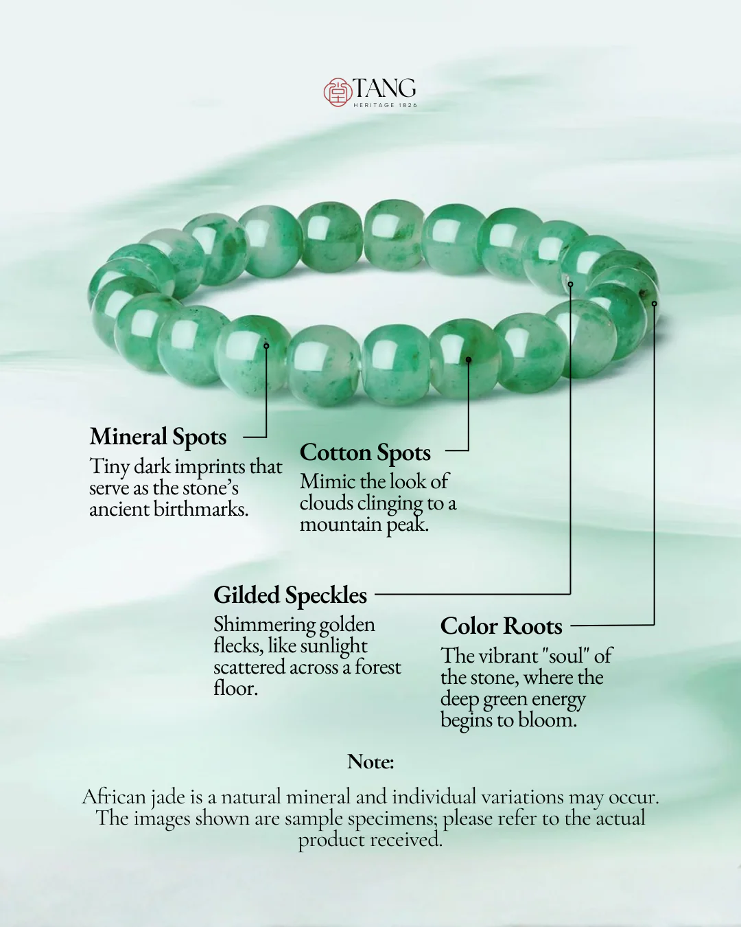 Mountain Mist African Jade Beaded Bracelet - Image 5