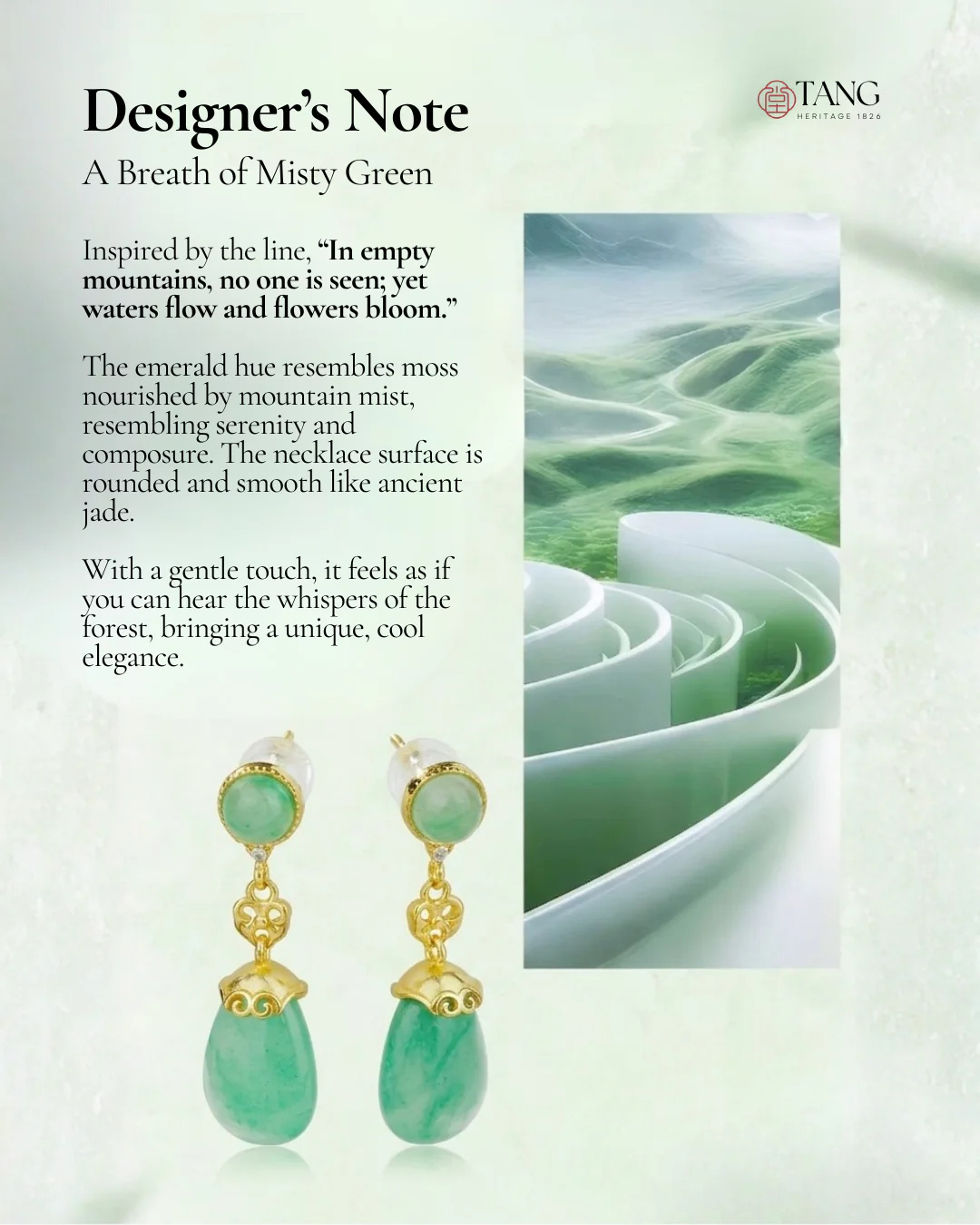 Mountain Mist African Jade Drop Earrings - Image 3