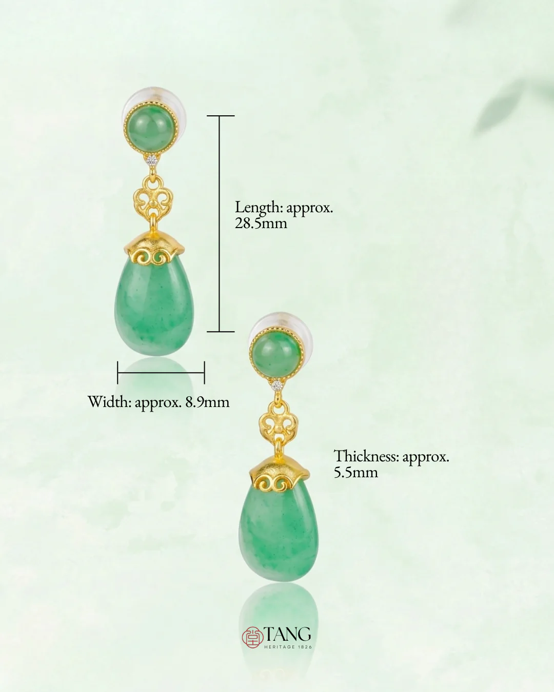 Mountain Mist African Jade Drop Earrings - Image 5