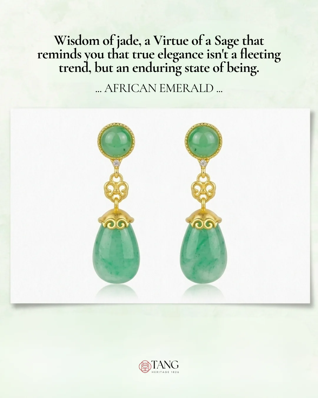 Mountain Mist African Jade Drop Earrings - Image 8