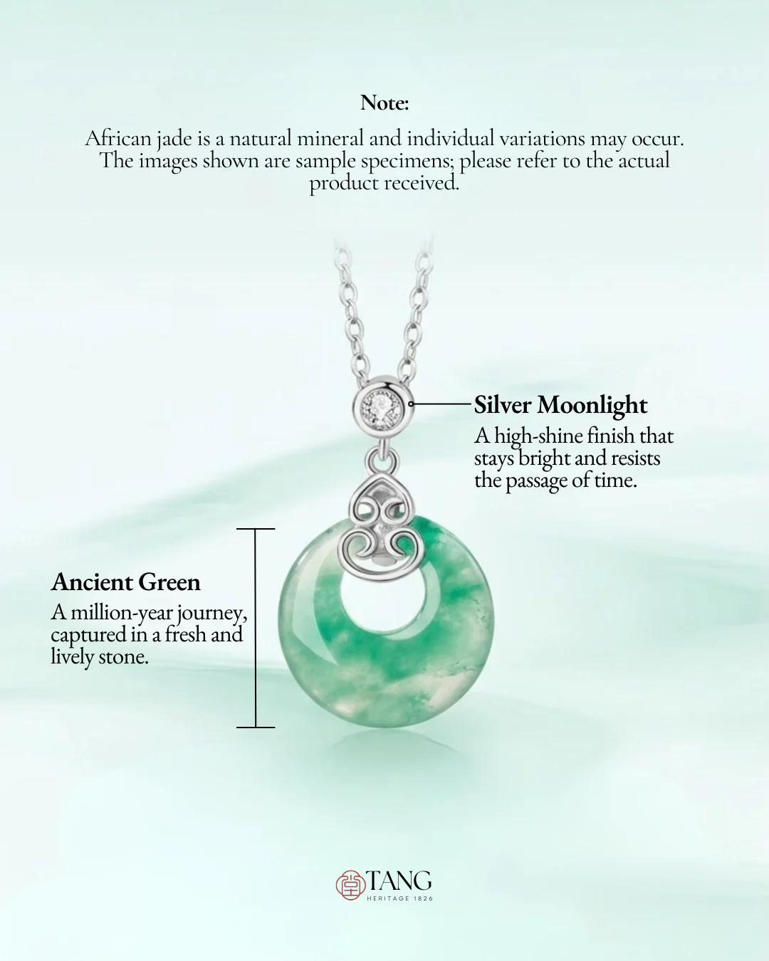 Mountain Mist African Jade Gourd Necklace - Image 7