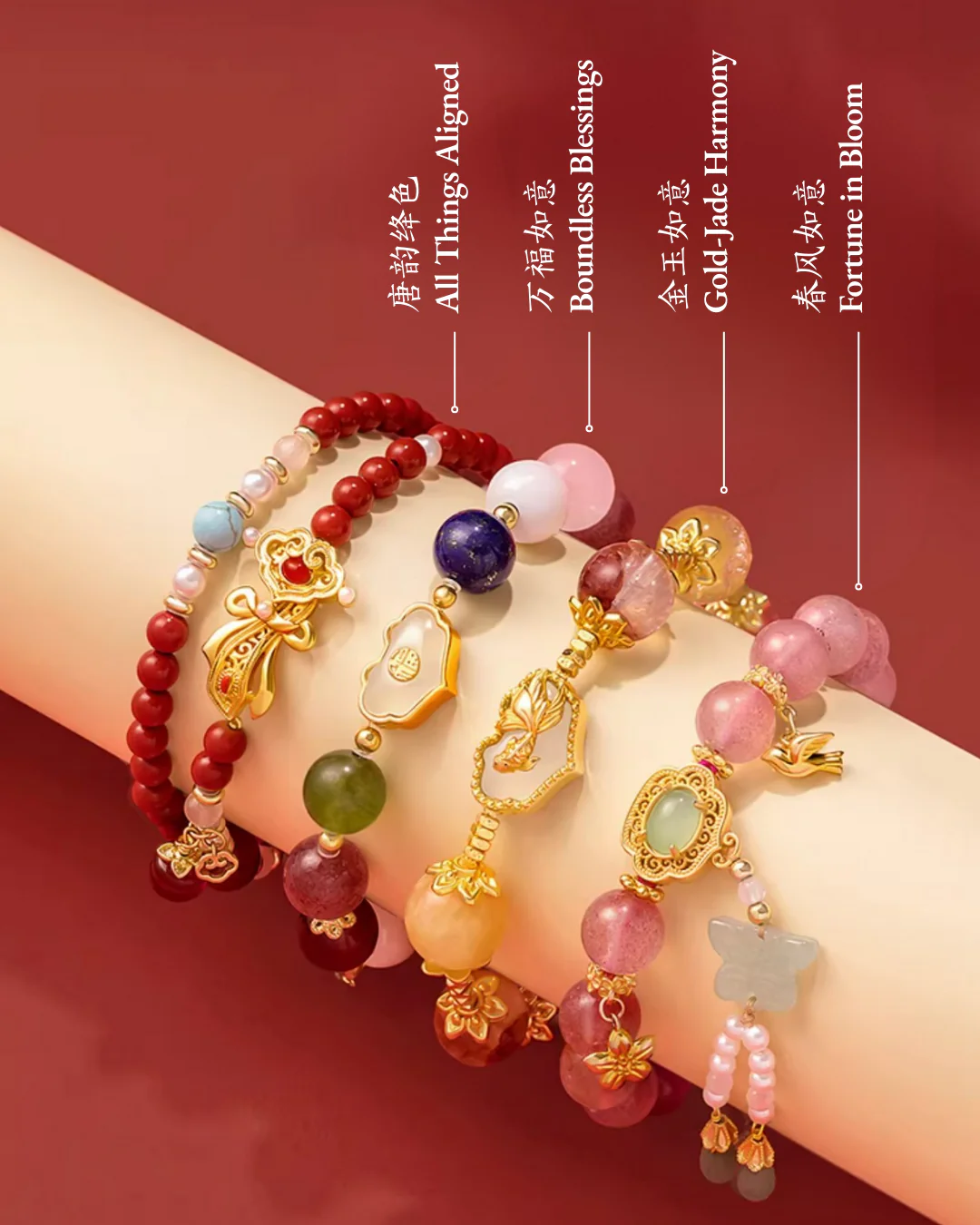 Ruyi Natural Gemstones Bracelets - Image 3