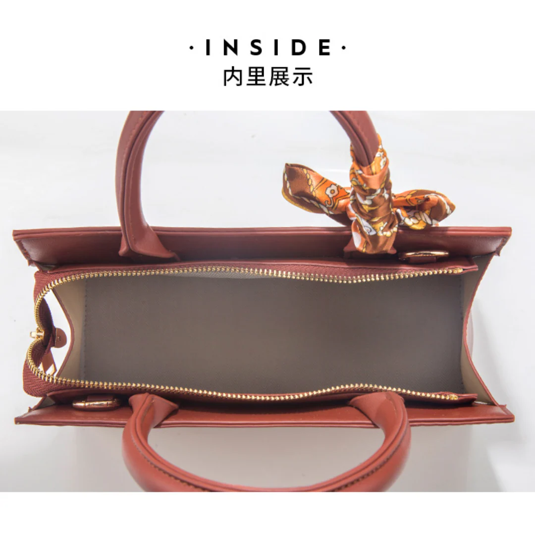 Tang Red 29 Crocodile-Embossed Tote - Image 16