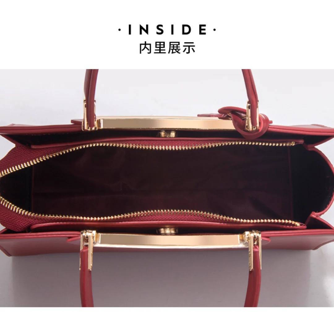 Tang Red 29 Embroidered Peony Tote II - Image 10