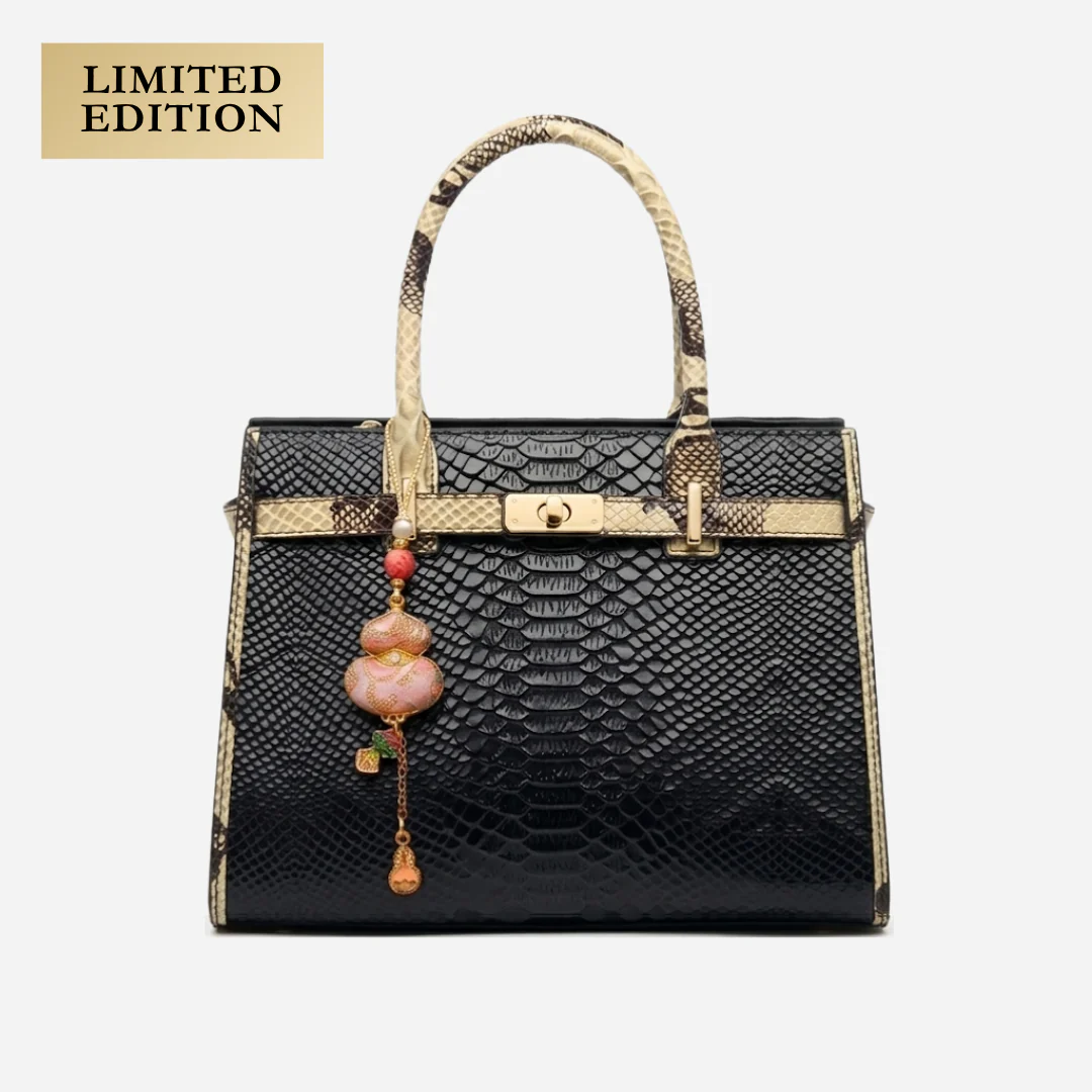 Tang Red 27 Scarlet Crocodile-Embossed Tote - Image 18