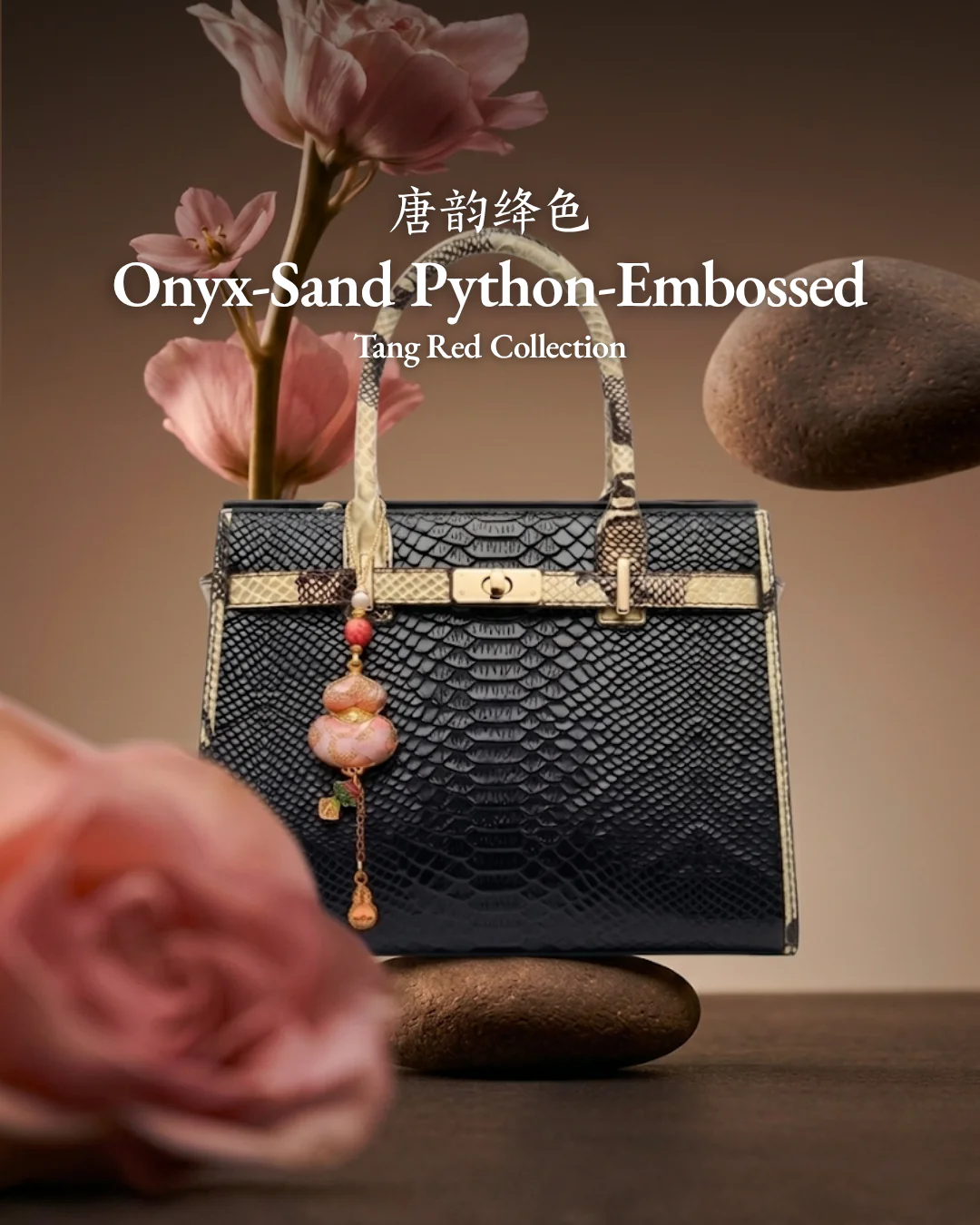 Tang Red 27 Scarlet Crocodile-Embossed Tote - Image 16