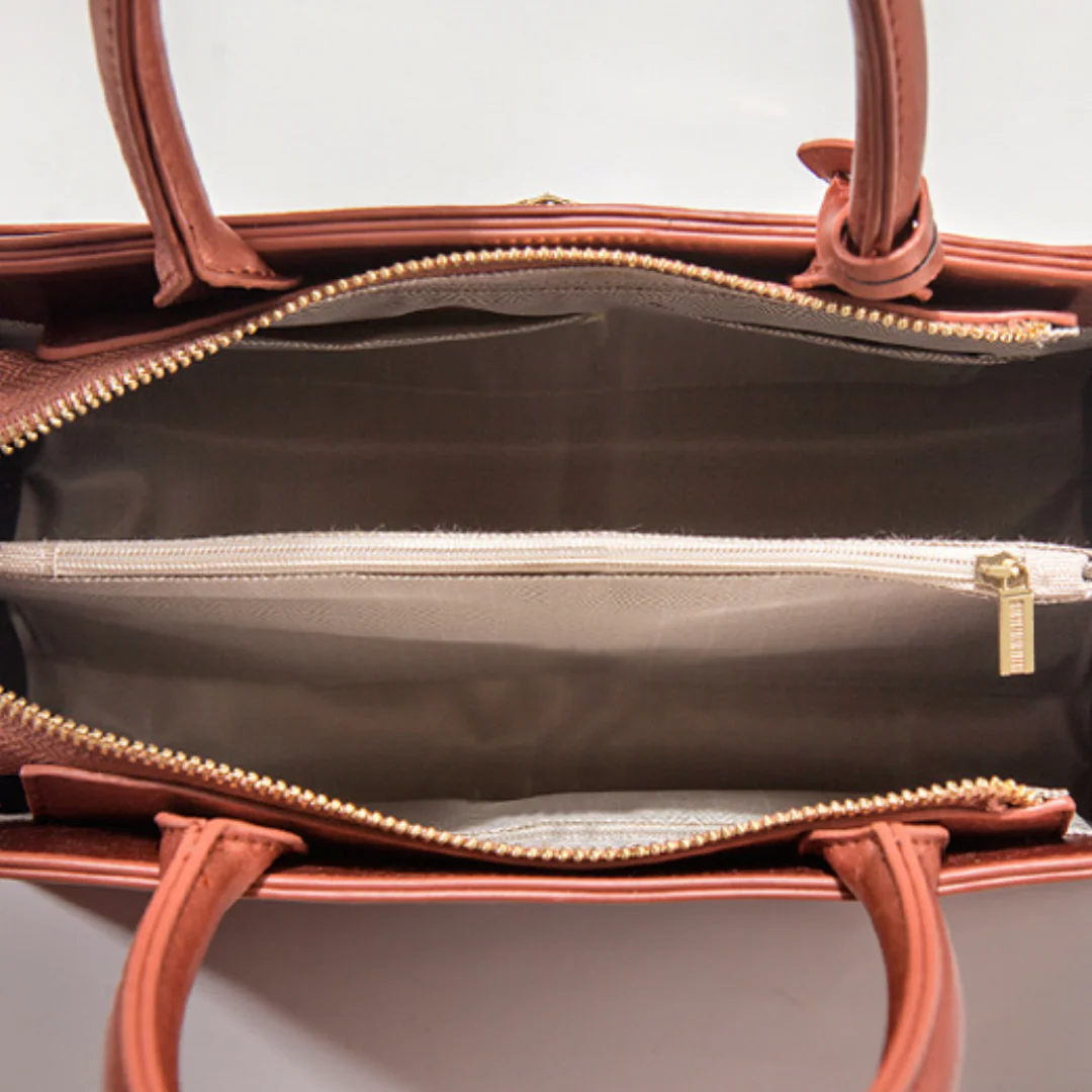 Tang Red 27 Silk Tote Bag - Image 11