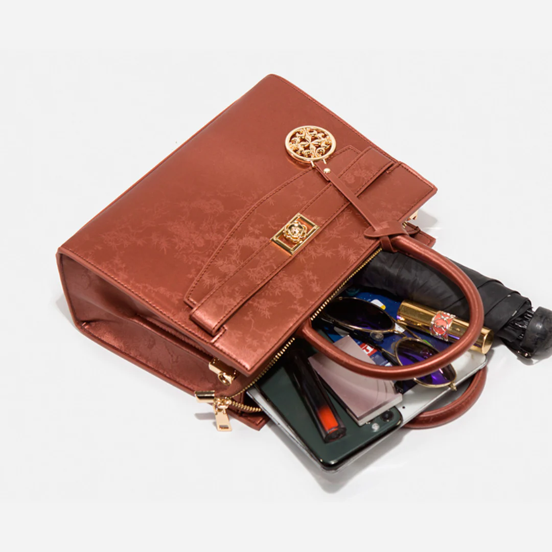 Tang Red 27 Silk Tote Bag - Image 13