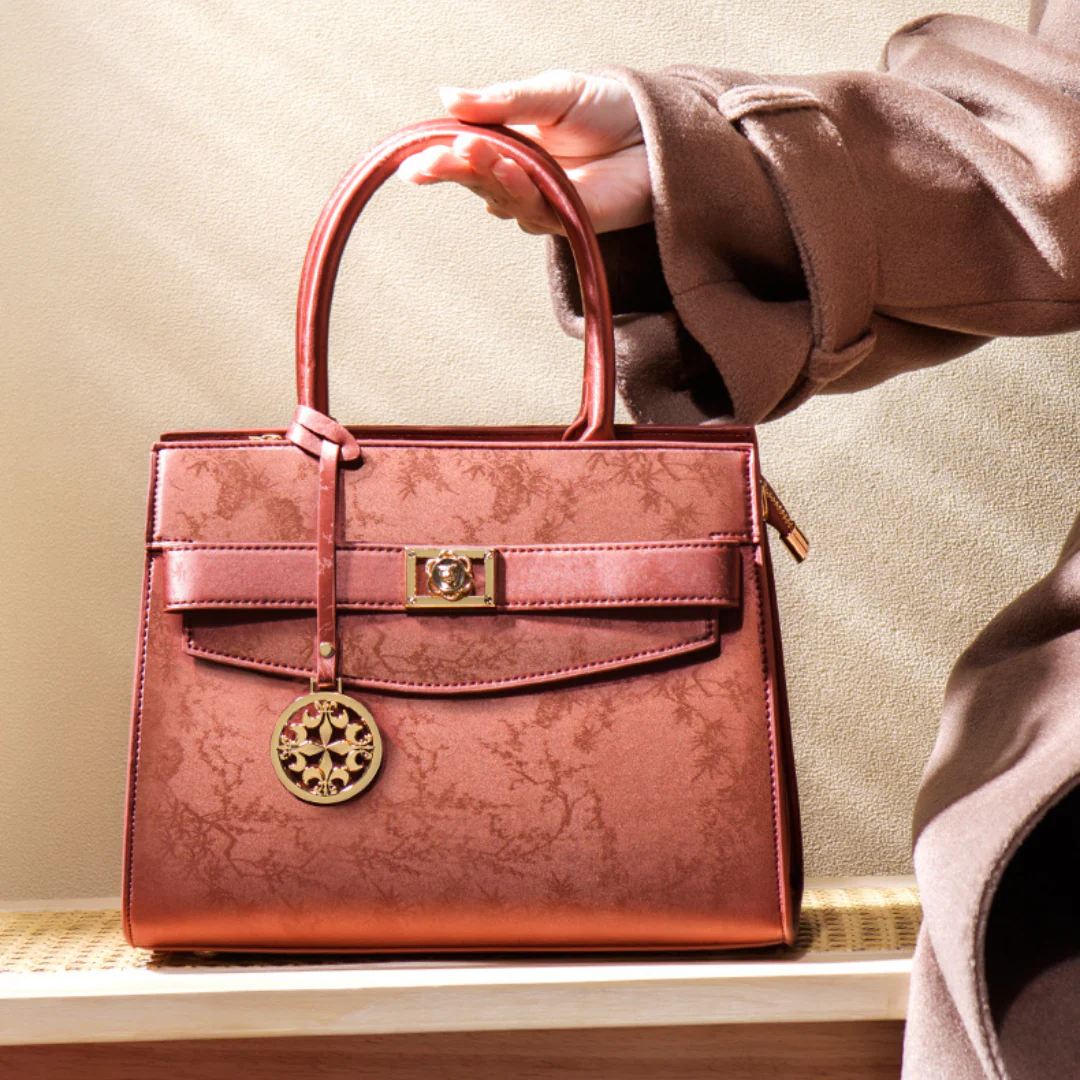 Tang Red 27 Silk Tote Bag - Image 7