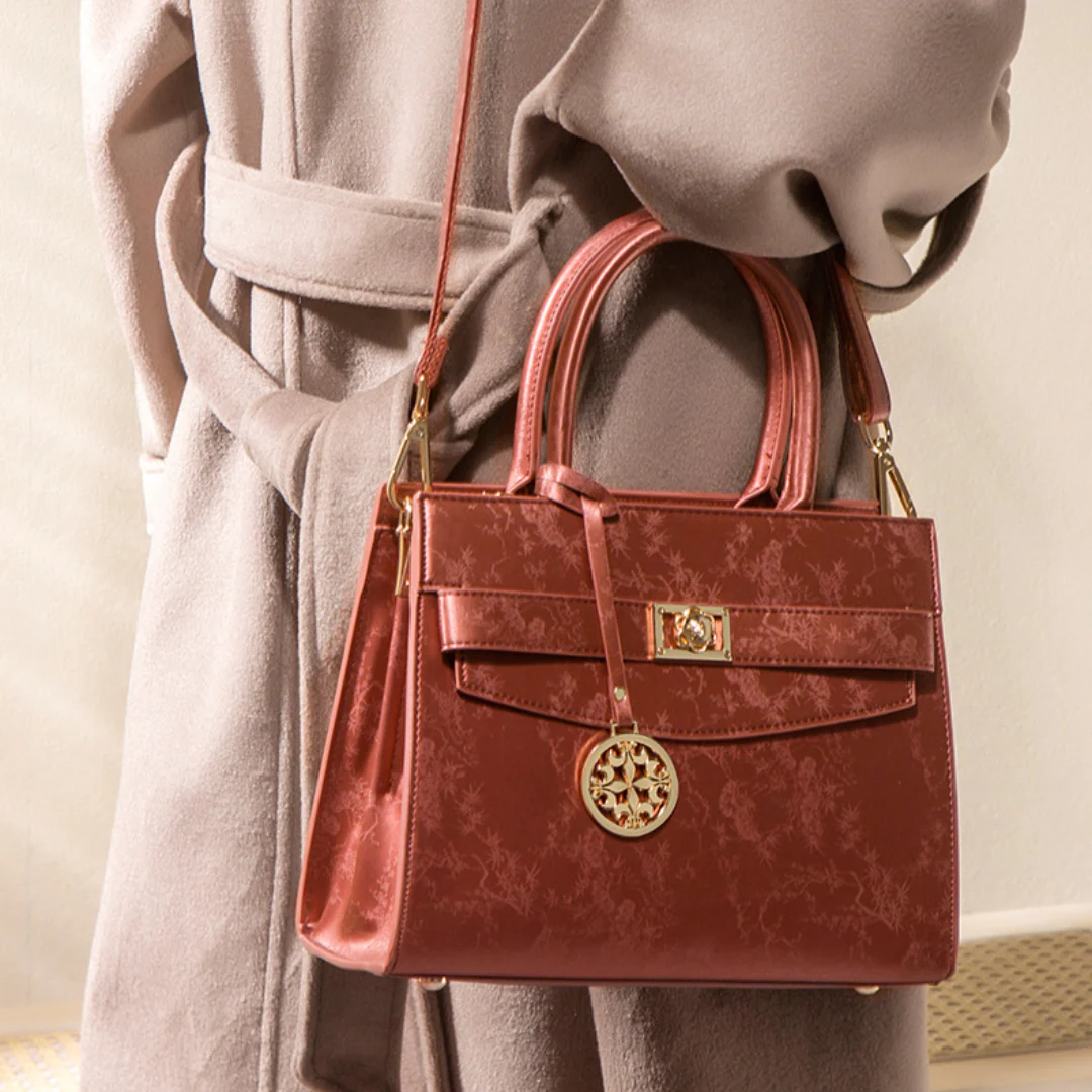 Tang Red 27 Silk Tote Bag - Image 9