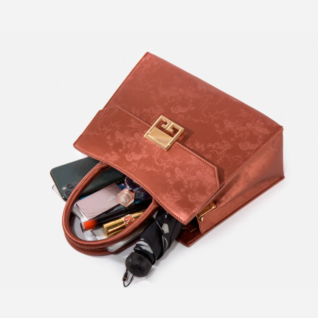 Tang Red 29 Silk Tote Bag II - Image 12