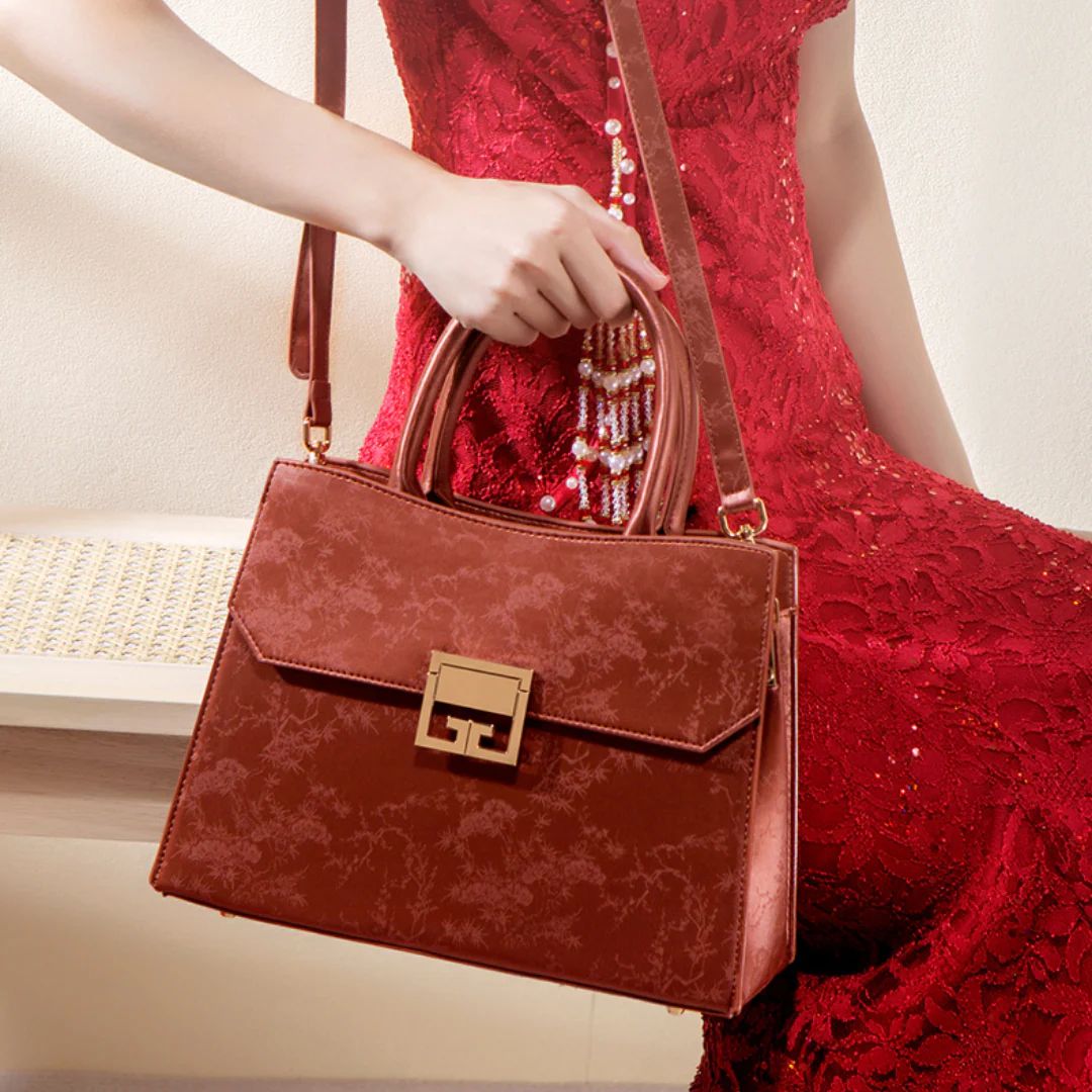 Tang Red 29 Silk Tote Bag II - Image 5